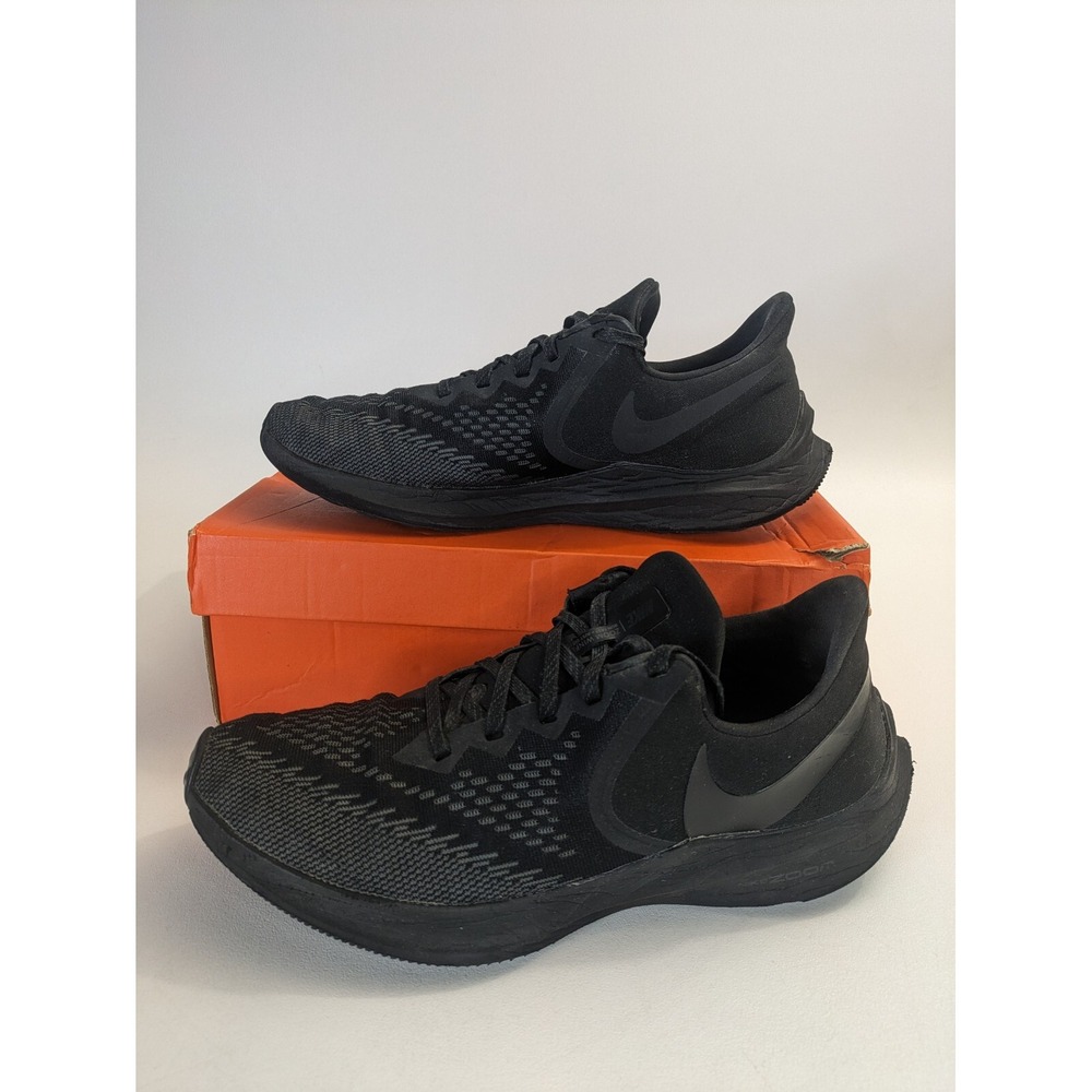 Nike Mens Air Zoom Winflo 6 AQ7497-004 Black Running Shoes Sneakers Size 11